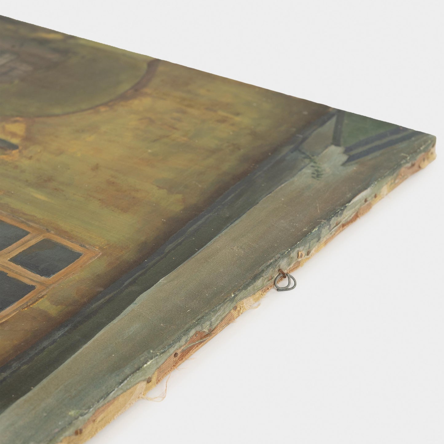 Vintage Painting of Countryside Home