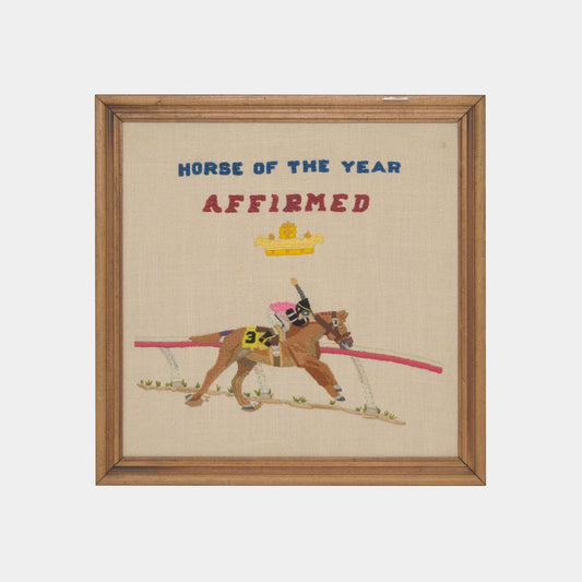 Vintage "Horse of the Year" Needlepoint