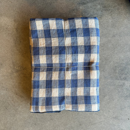 French Linen Tablecloth in Gingham