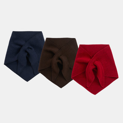 Irish Boiled Wool Triangle Scarf