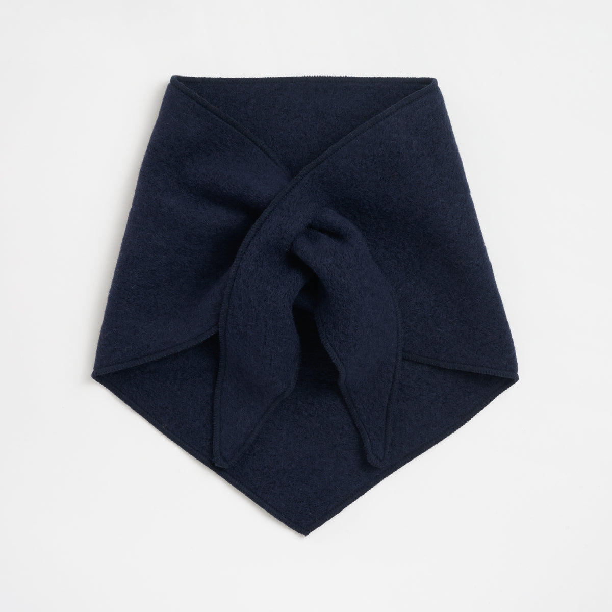 Irish Boiled Wool Triangle Scarf