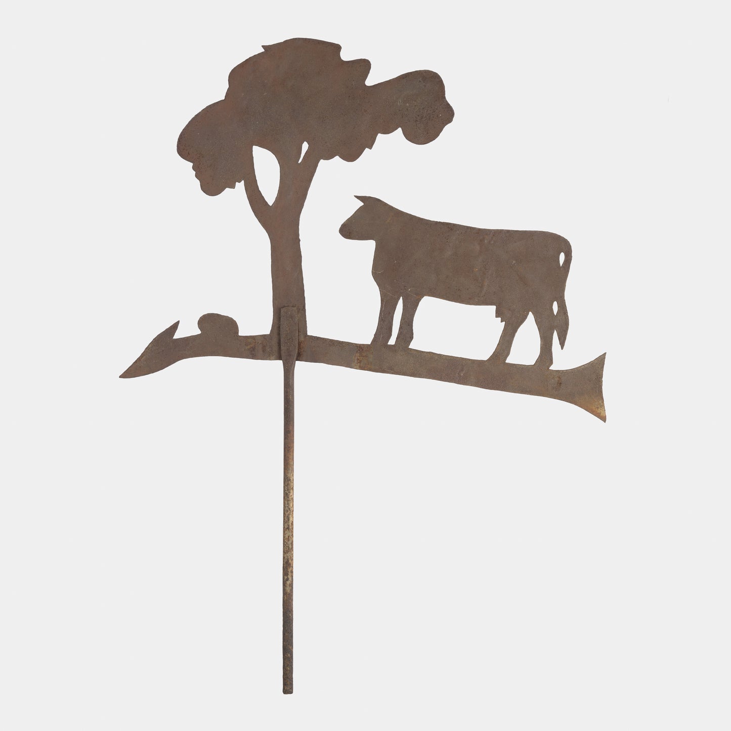 Vintage Iron Cow Garden Stake