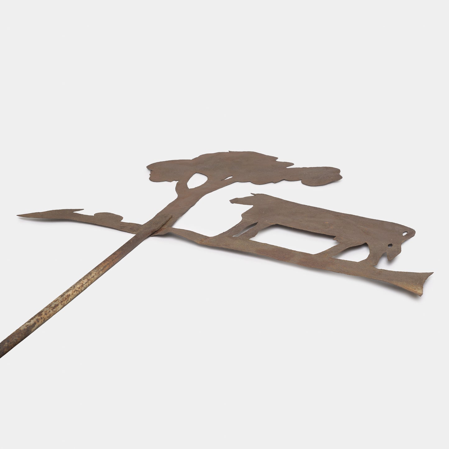 Vintage Iron Cow Garden Stake