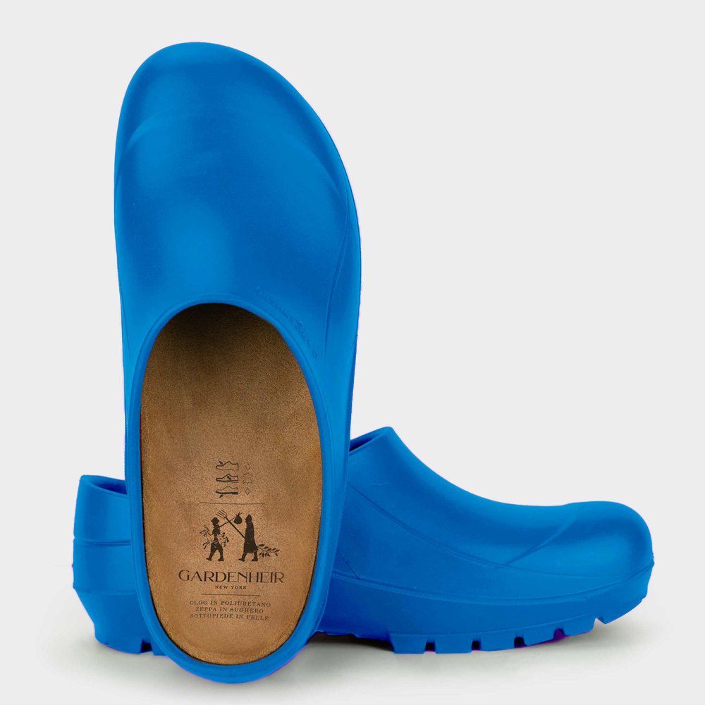 Italian Garden Clogs in Bluebird