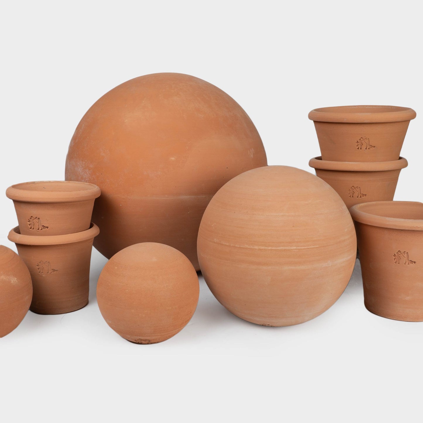 Hand Thrown Frost Proof Italian Terra Cotta Spheres