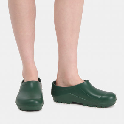 Italian Garden Clogs in British Green