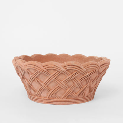 Italian Terracotta Basket Planter