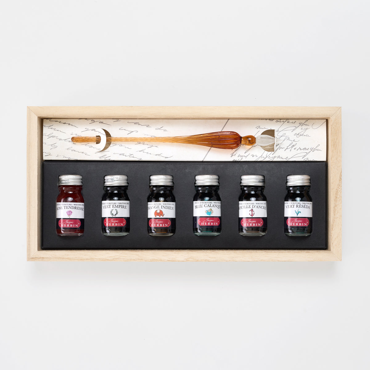 Jacques Herbin Deluxe Glass Pen Gift Set