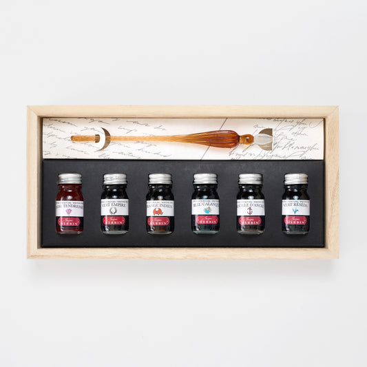 Jacques Herbin Deluxe Glass Pen Gift Set