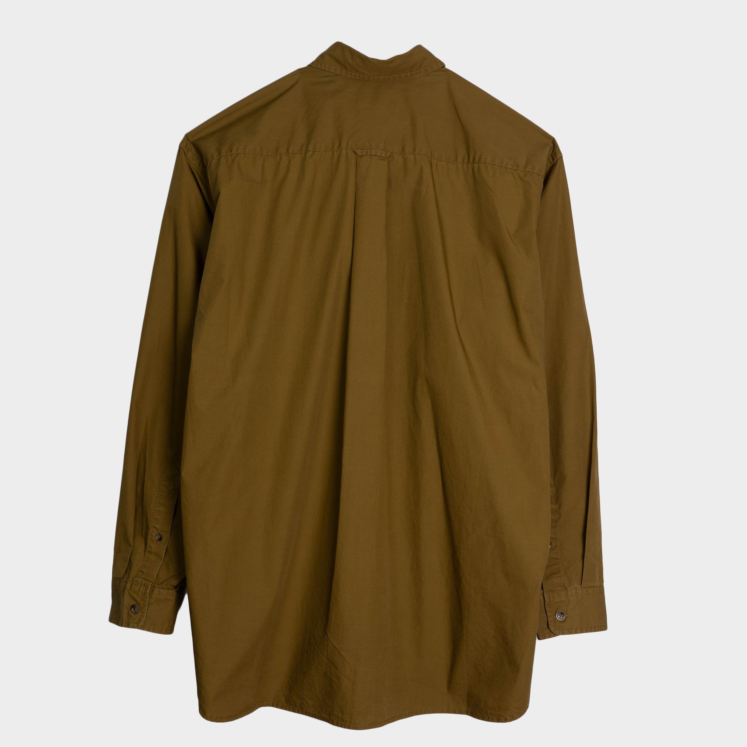Japanese Typewriter Cotton Gardening Chemise in Scout