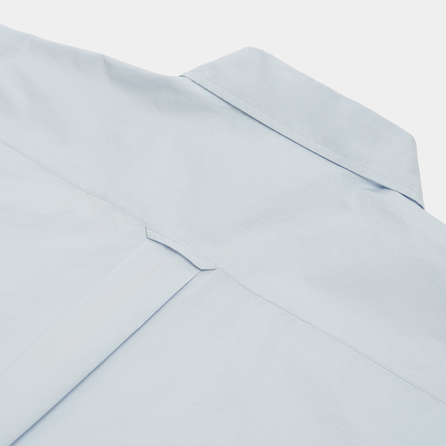 Japanese Typewriter Cotton Gardening Chemise in Oxford Blue