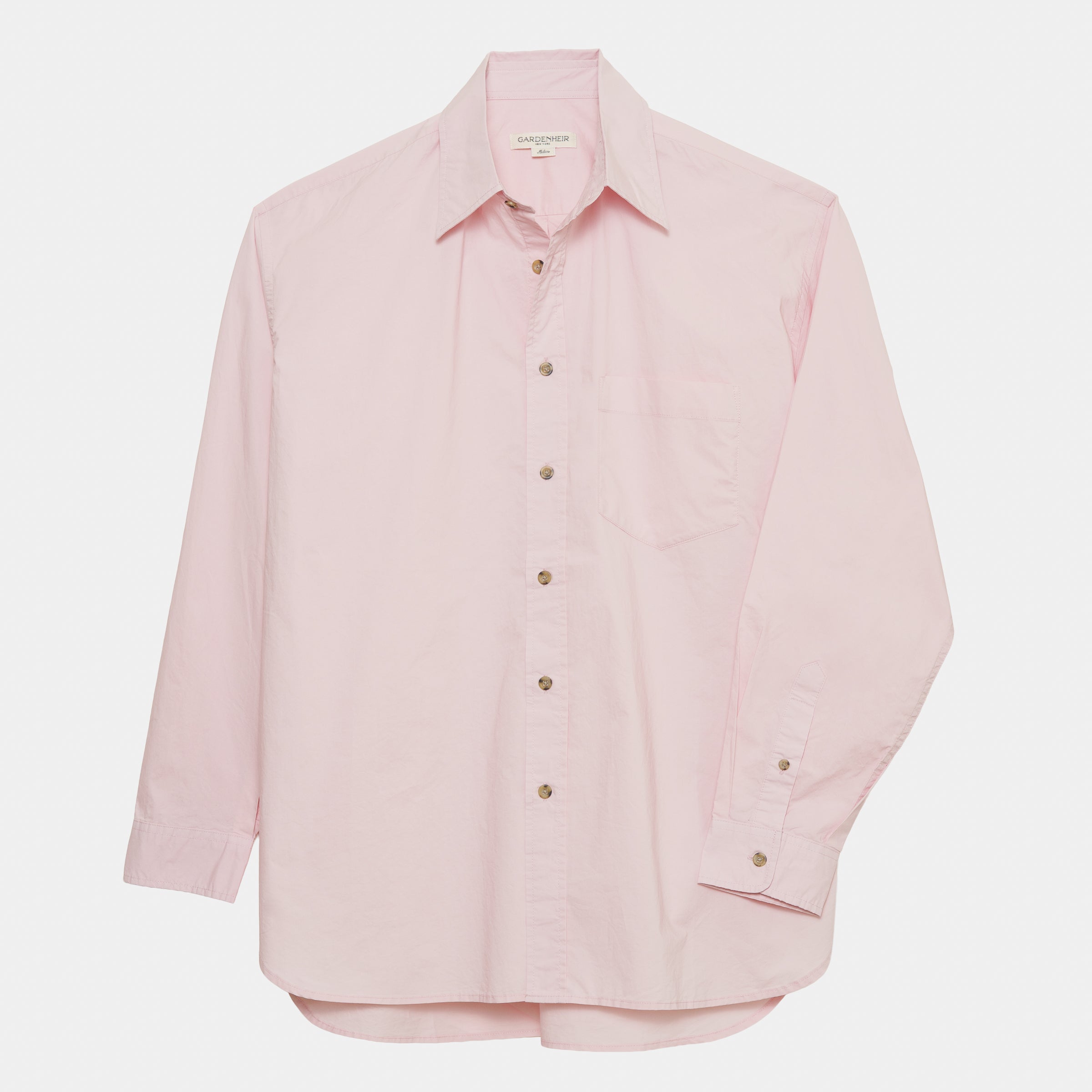 Japanese Typewriter Cotton Gardening Chemise in Oxford Blue