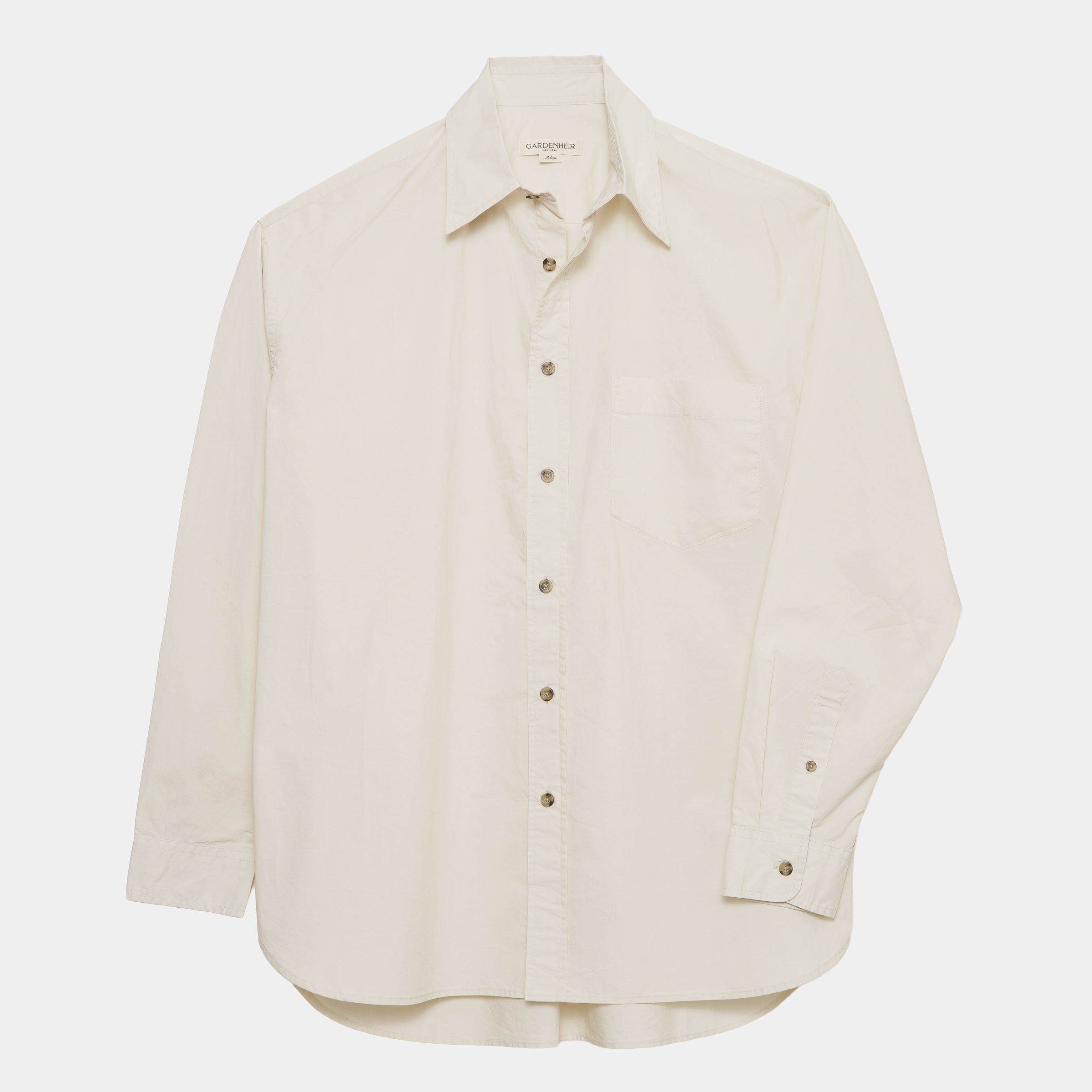 Japanese Typewriter Cotton Gardening Chemise in French Blue