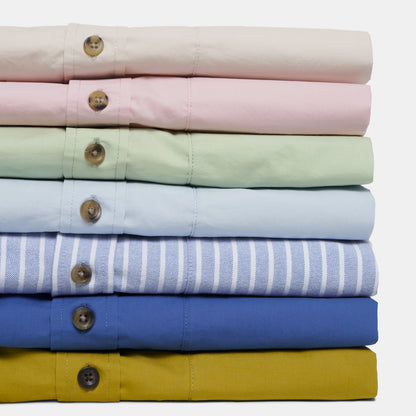 Japanese Typewriter Cotton Gardening Chemise in Celery
