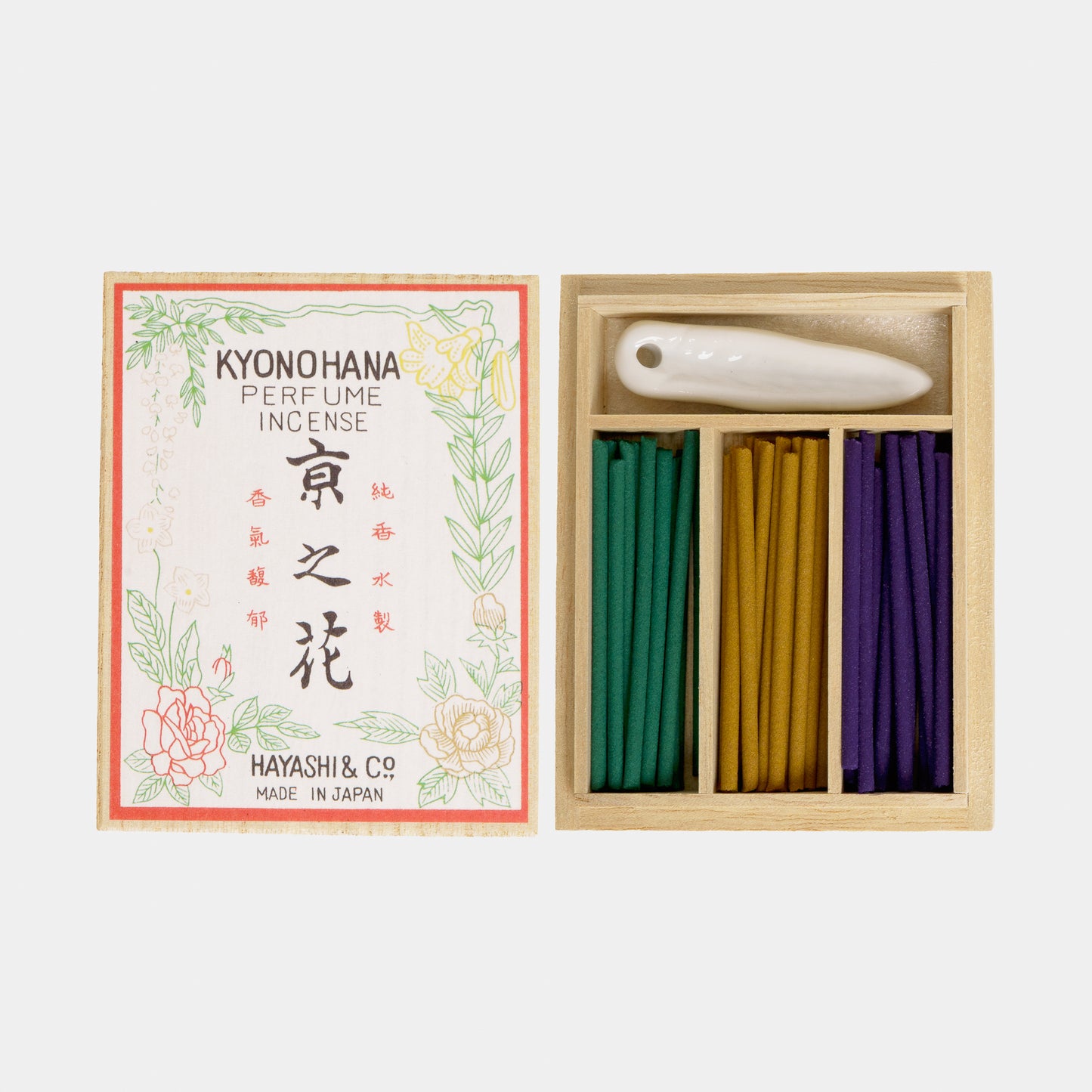 Japanese Flower Incense – Small Stick Set (Rose, Lily & Violet)