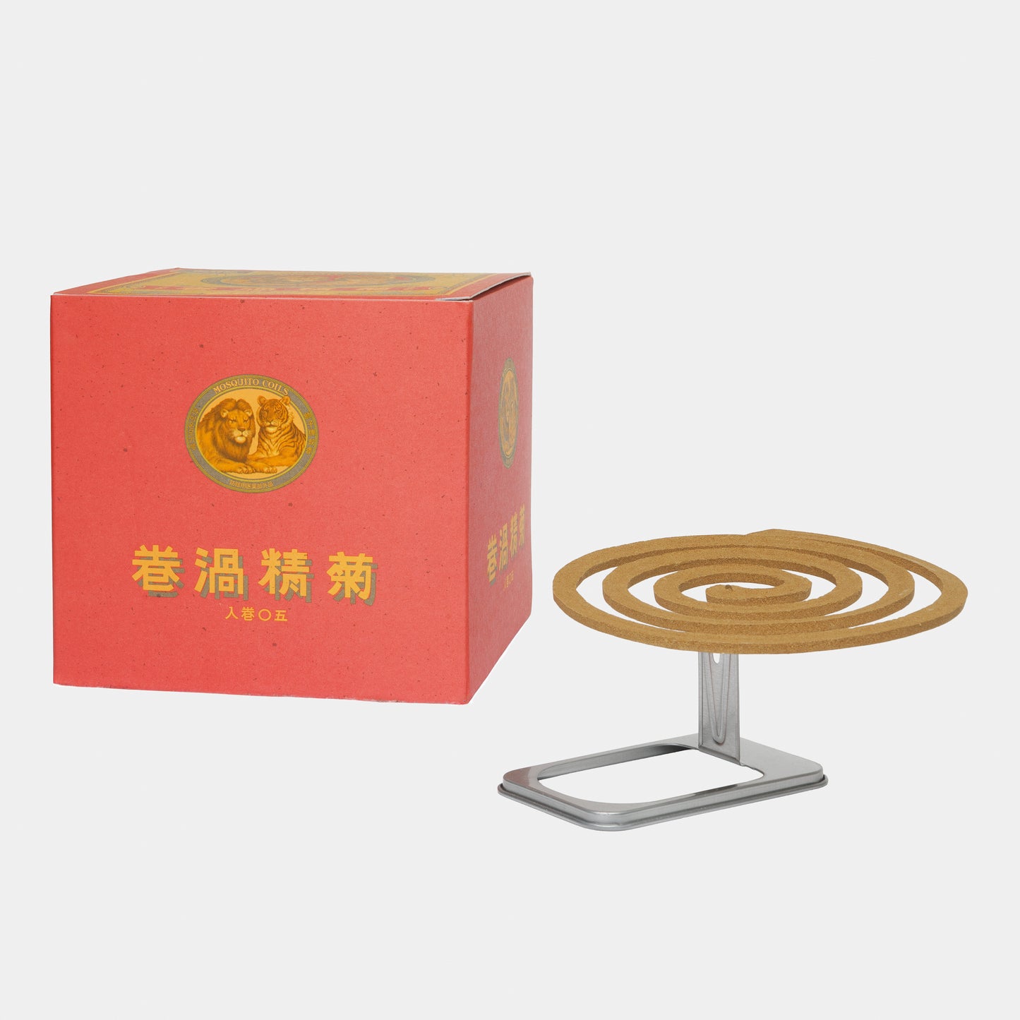 Japanese Natural Chrysanthemum Mosquito Repellent Coil - 50 rolls and metal stand
