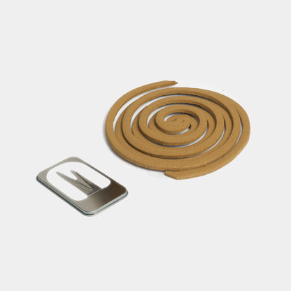 Japanese Natural Chrysanthemum Mosquito Repellent Coil - 50 rolls and metal stand