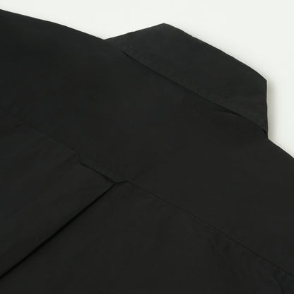 Japanese Typewriter Cotton Gardening Chemise in Black