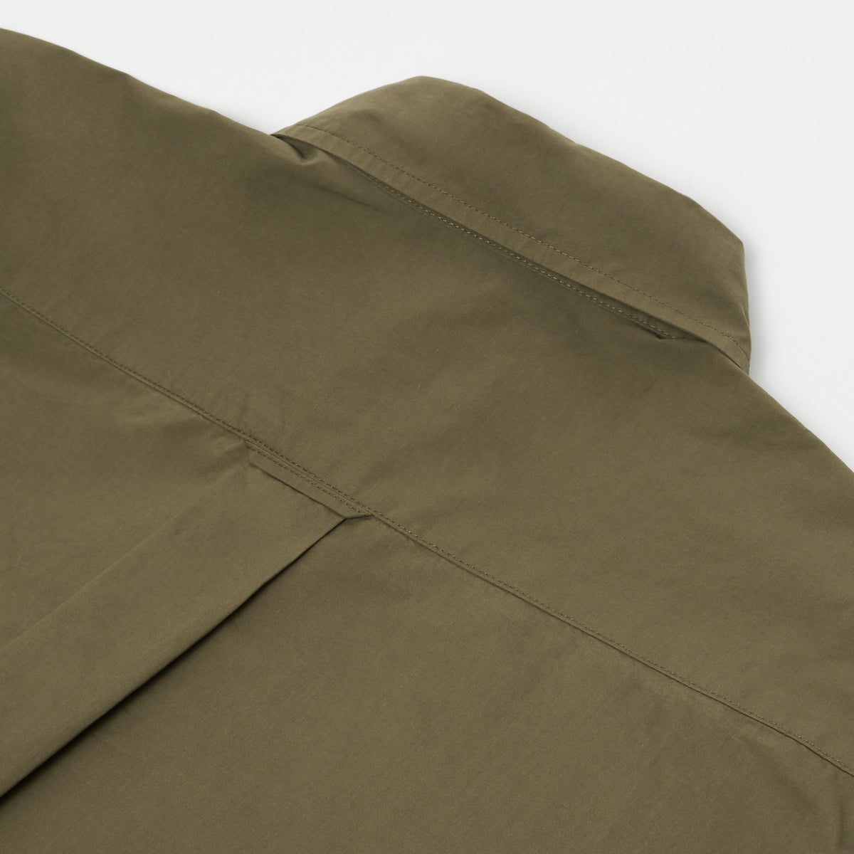 Japanese Typewriter Cotton Gardening Chemise in Moss