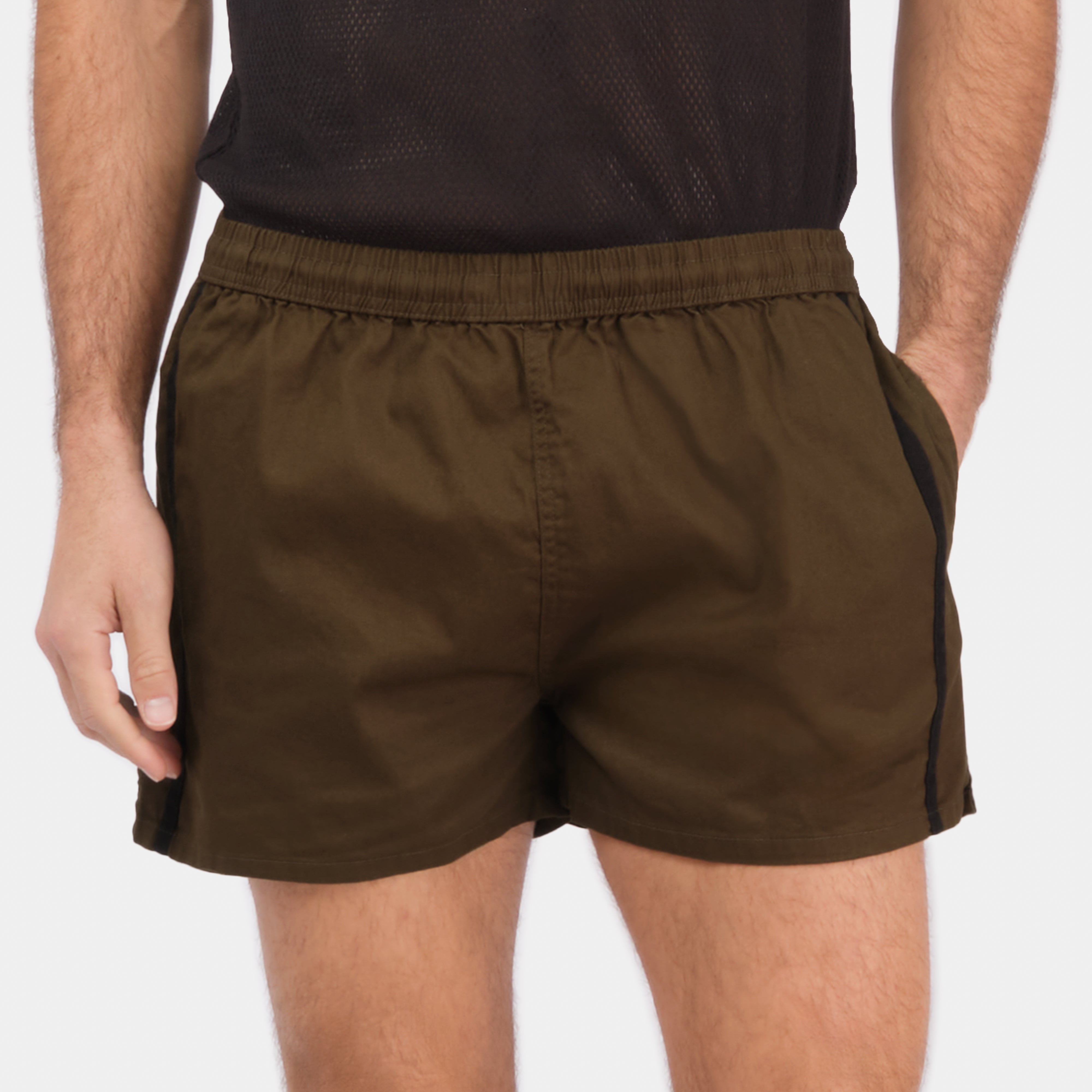 Le Laboureur French Cotton Easy Short in Khaki Green – Gardenheir