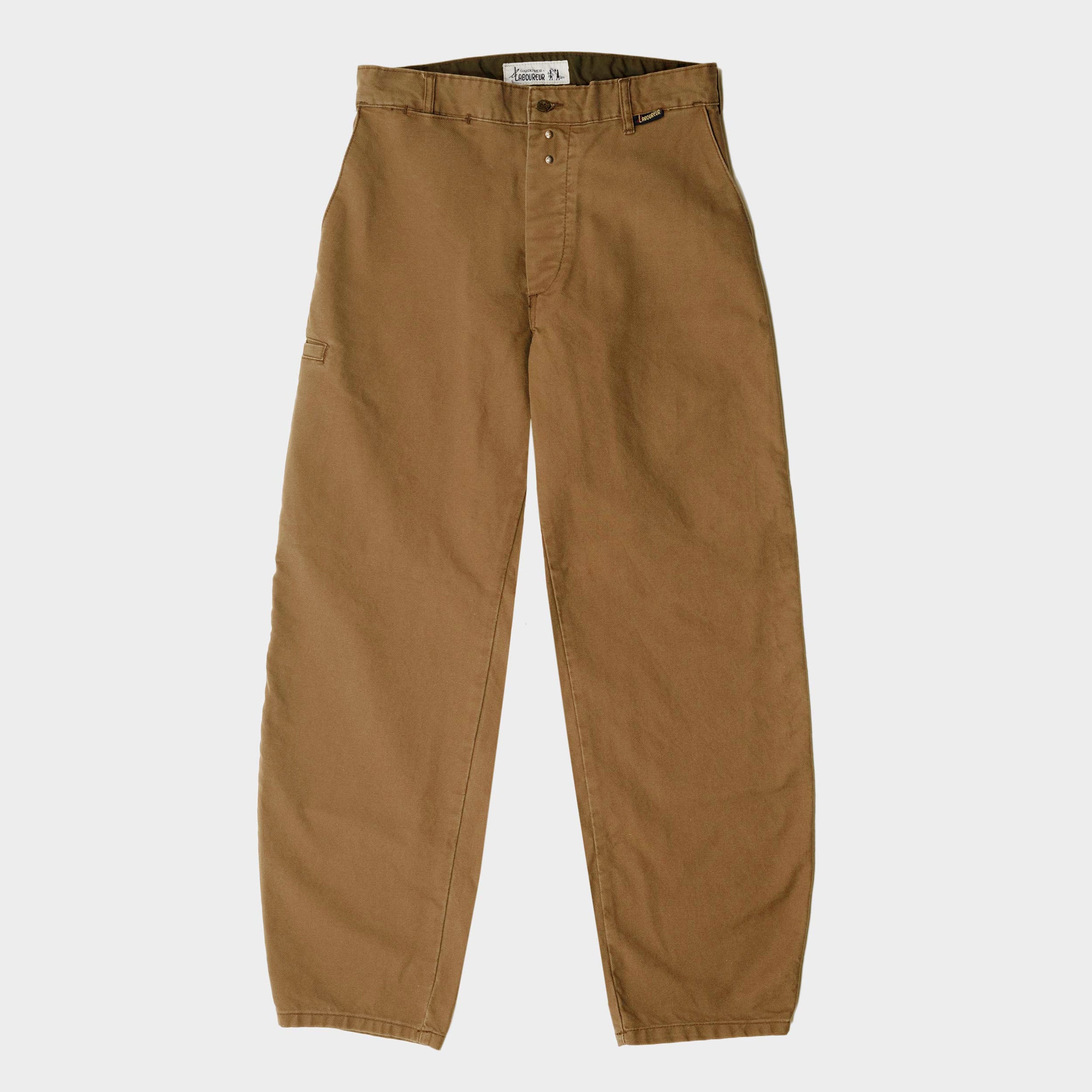 Le Laboureur x Gardenheir French Cotton Farm Pant in Stonewashed Frenc