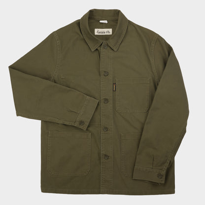 Le Laboureur x Gardenheir French Cotton Work Jacket in Stonewashed Olive