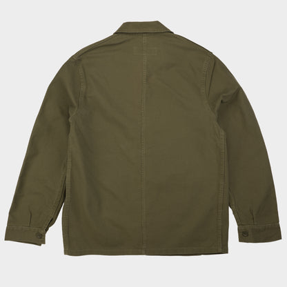 Le Laboureur x Gardenheir French Cotton Work Jacket in Stonewashed Olive