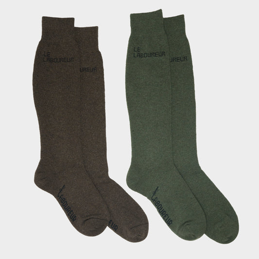 Le Laboureur Tall Wool Boot Socks