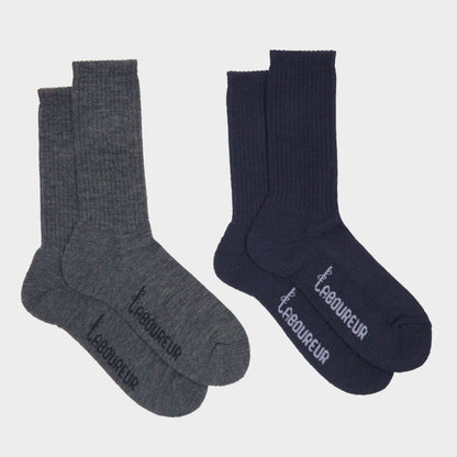 Le Laboureur Wool Crew Socks