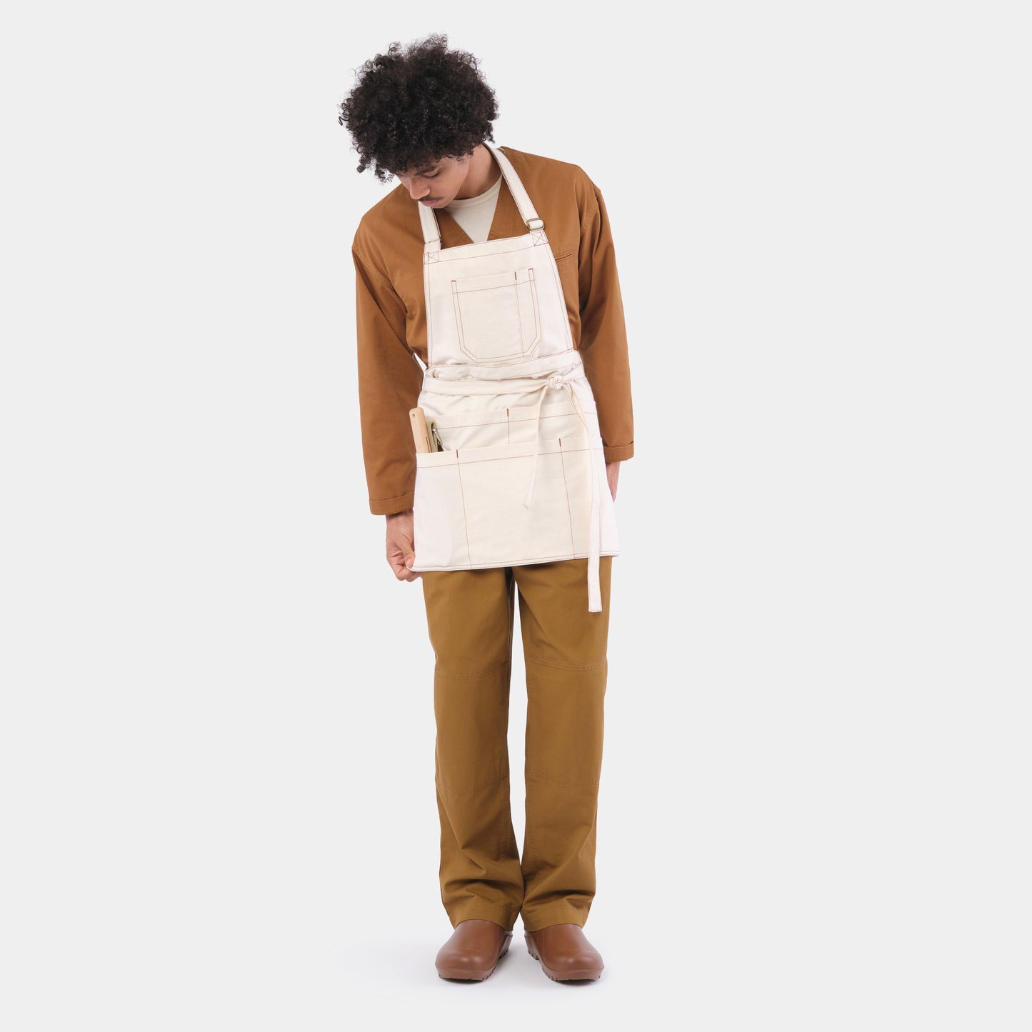 Work Apron in Natural
