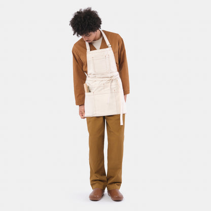 Work Apron in Natural