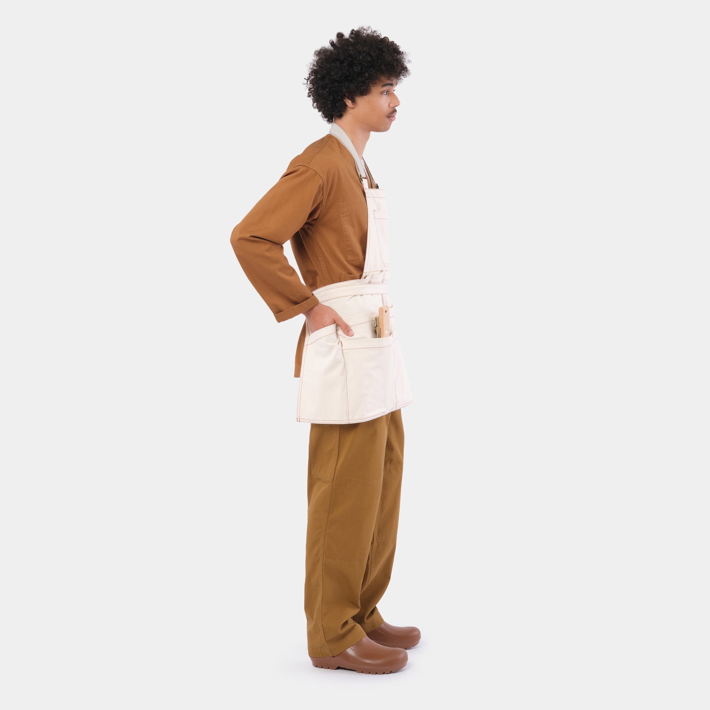 Work Apron in Natural