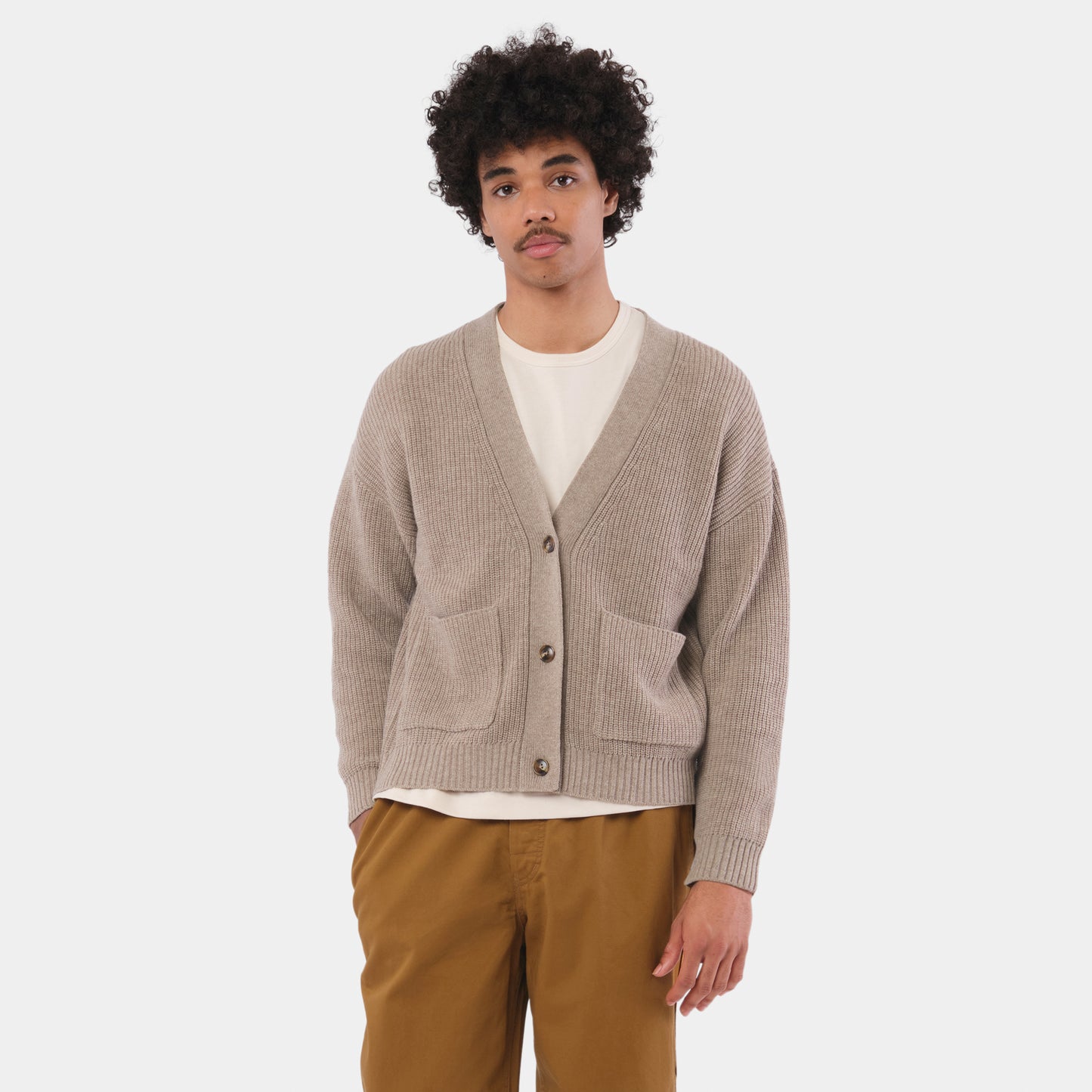 Cashmere Ridge Knit Cardigan