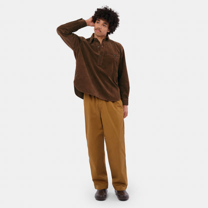 Japanese Cotton Corduroy Gardening Smock No. 2 in Walnut
