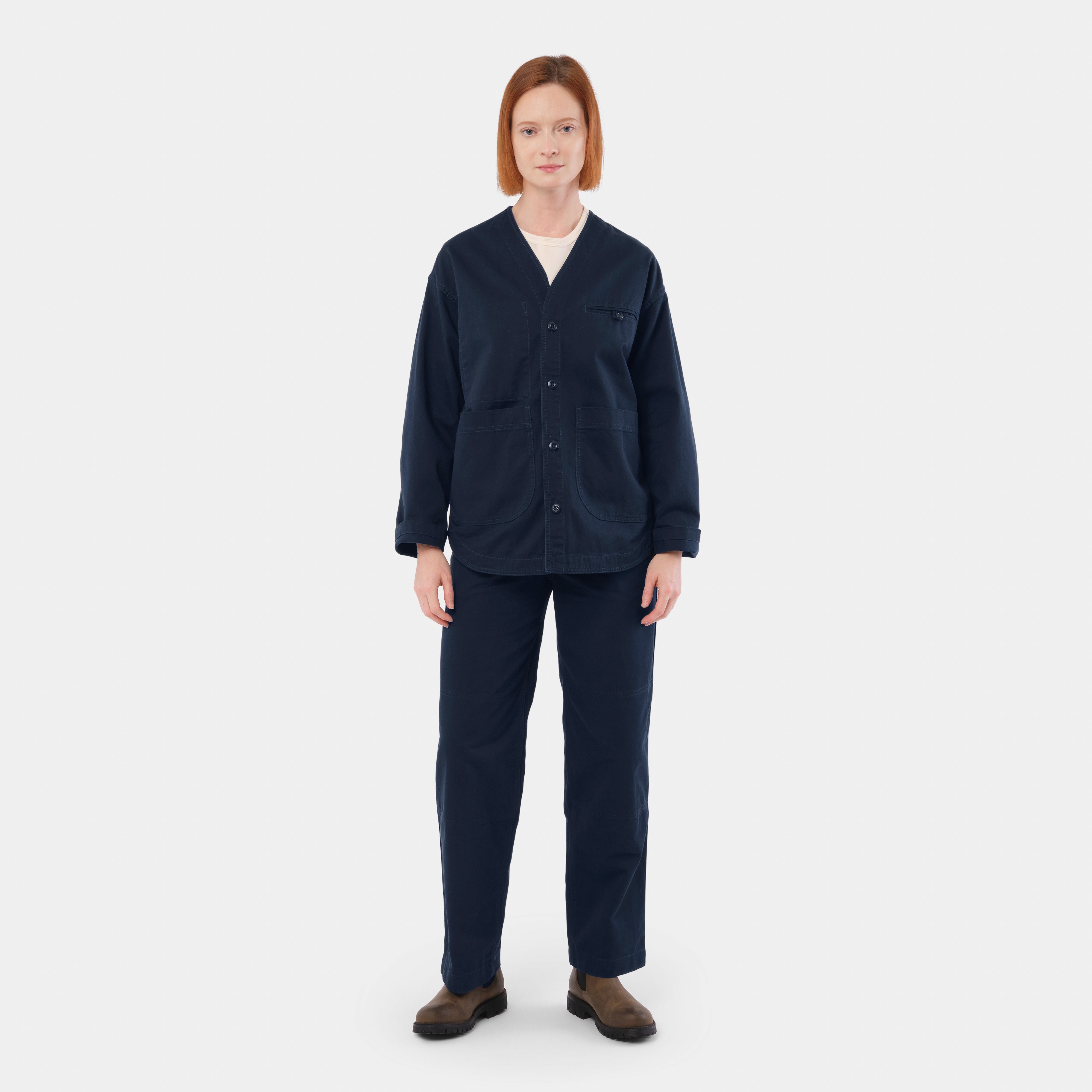 Washed Cotton Twill Easy Gardening Jacket in Indigo – Gardenheir