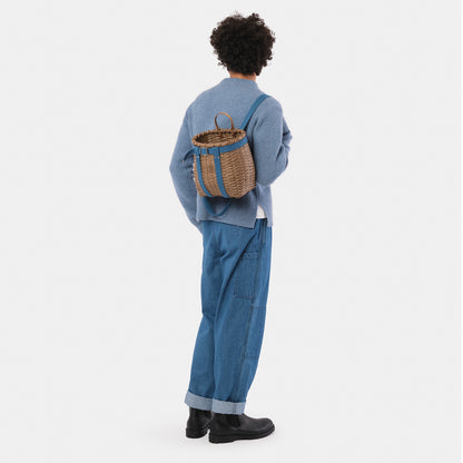 Merino Wool Ridge Knit Sweater with Thumb Holes