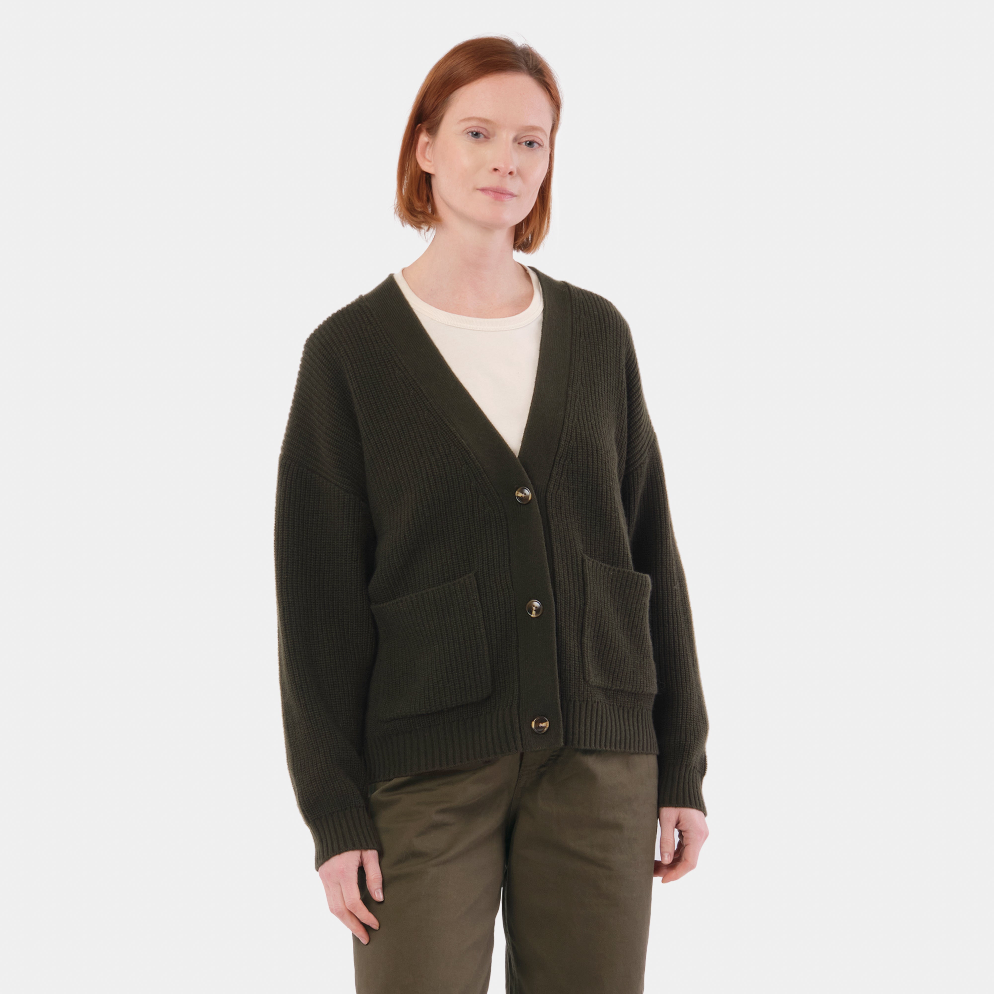 Cashmere Ridge Knit Cardigan – Gardenheir