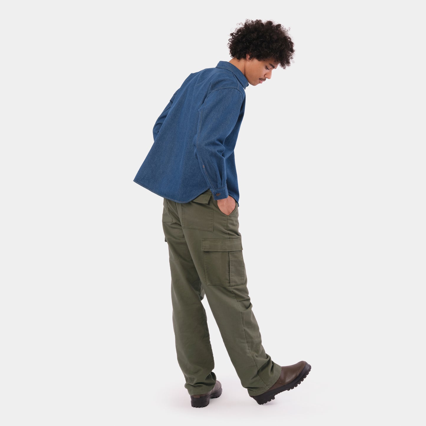 Japanese Denim Gardening Smock No. 2 in Dark Denim