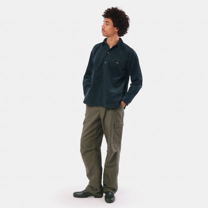 Japanese Cotton Corduroy Gardening Smock No. 2 in Lagoon