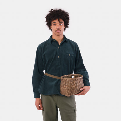 Japanese Cotton Corduroy Gardening Smock No. 2 in Lagoon