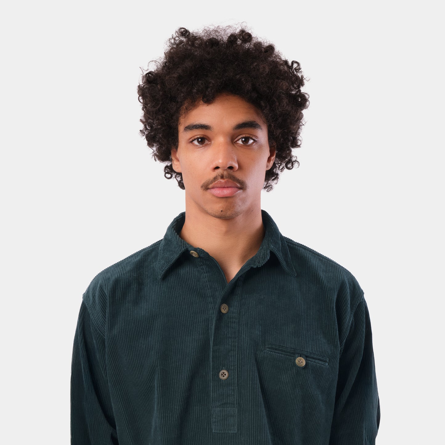 Japanese Cotton Corduroy Gardening Smock No. 2 in Lagoon