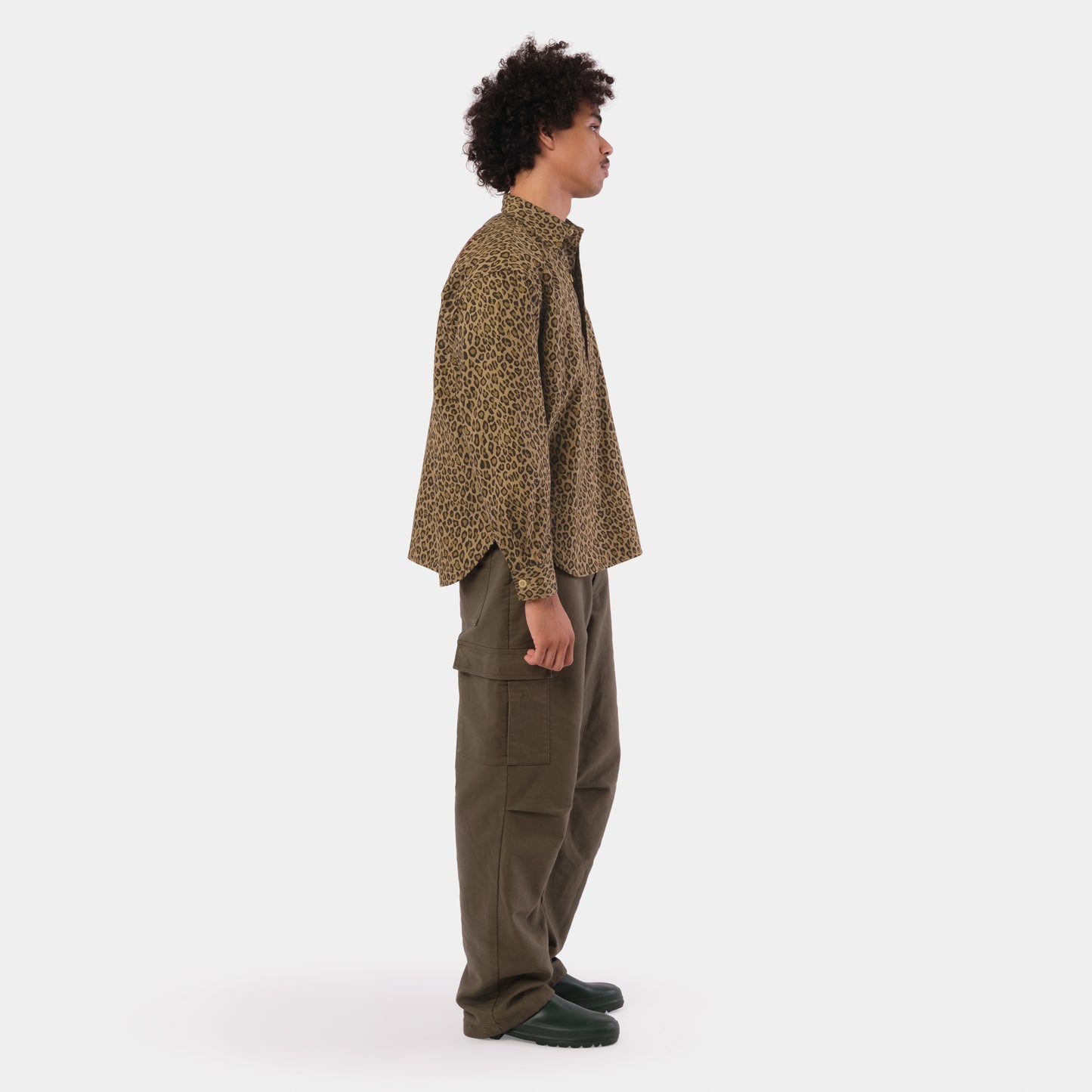 Japanese Cotton Twill Gardening Smock No. 2 in Fauna Camo