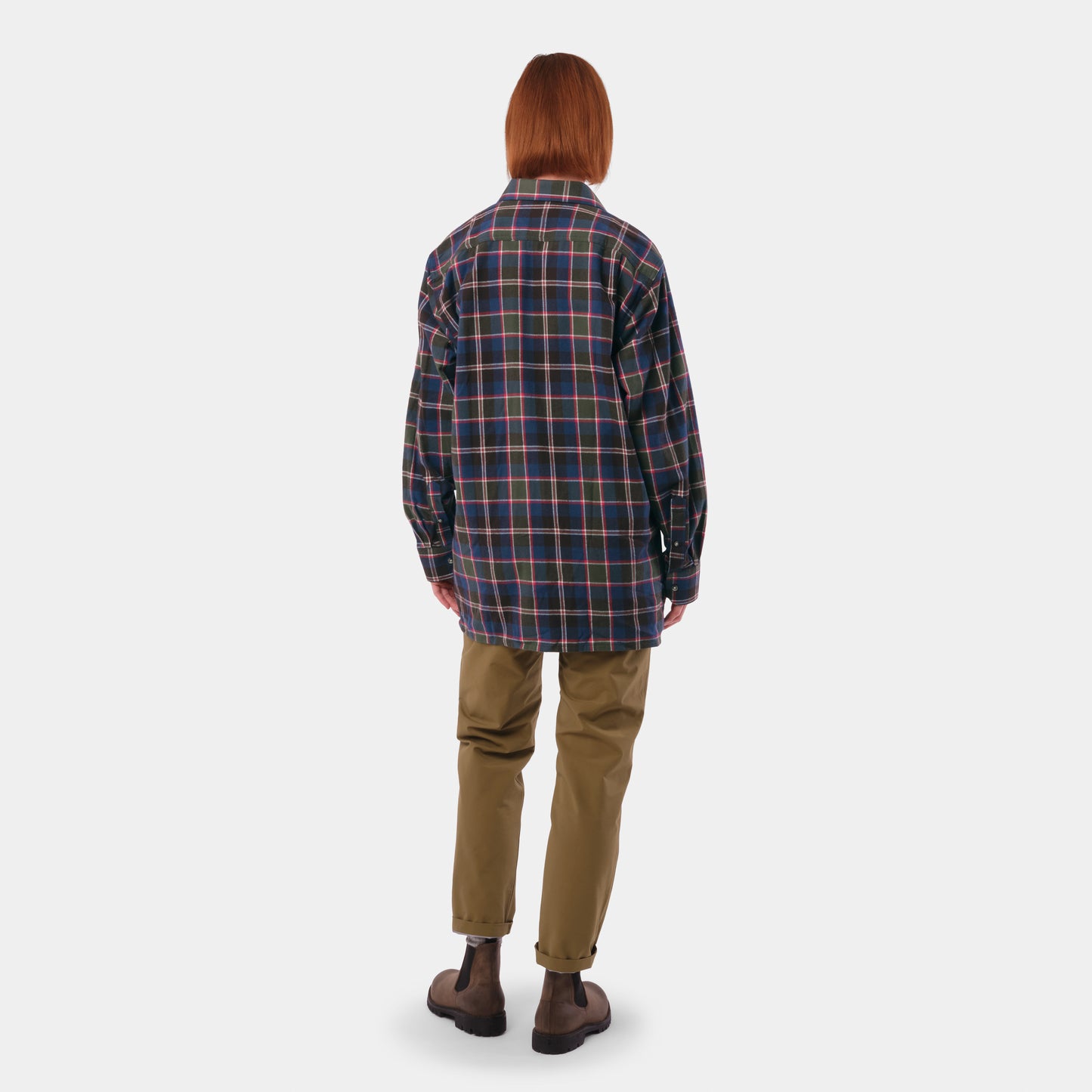 Le Laboureur French Flannel Long Work Shirt in Multi