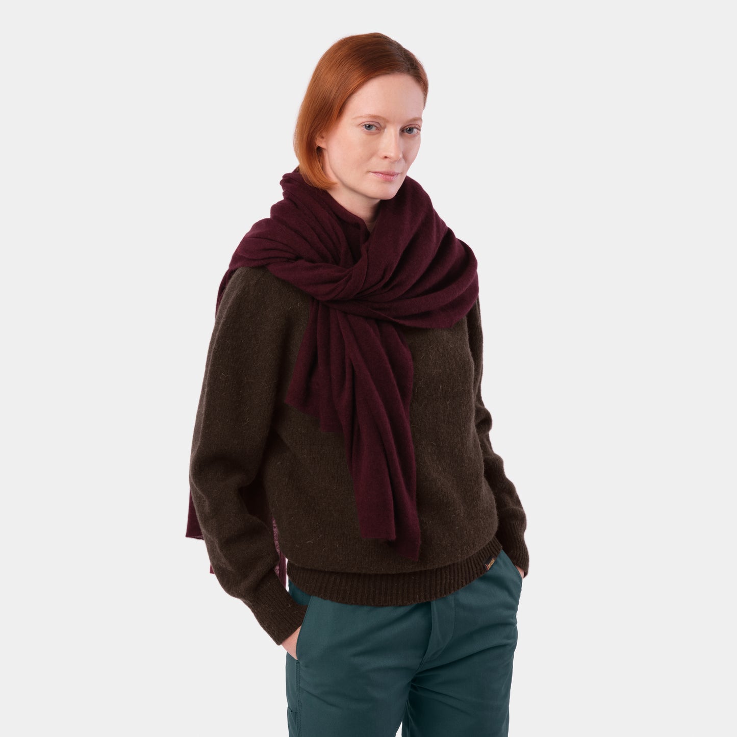 Himalayan Cashmere Aviator Wrap Scarf