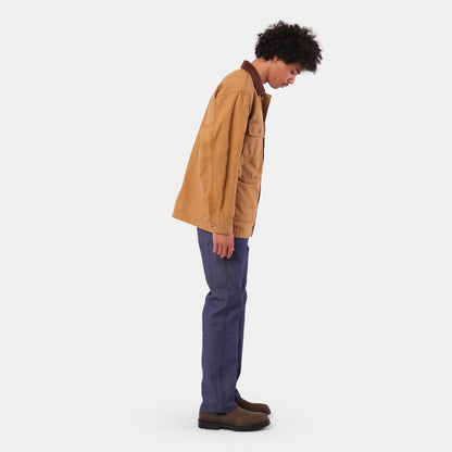 Waxed Cotton Canvas Barn Jacket in Hay