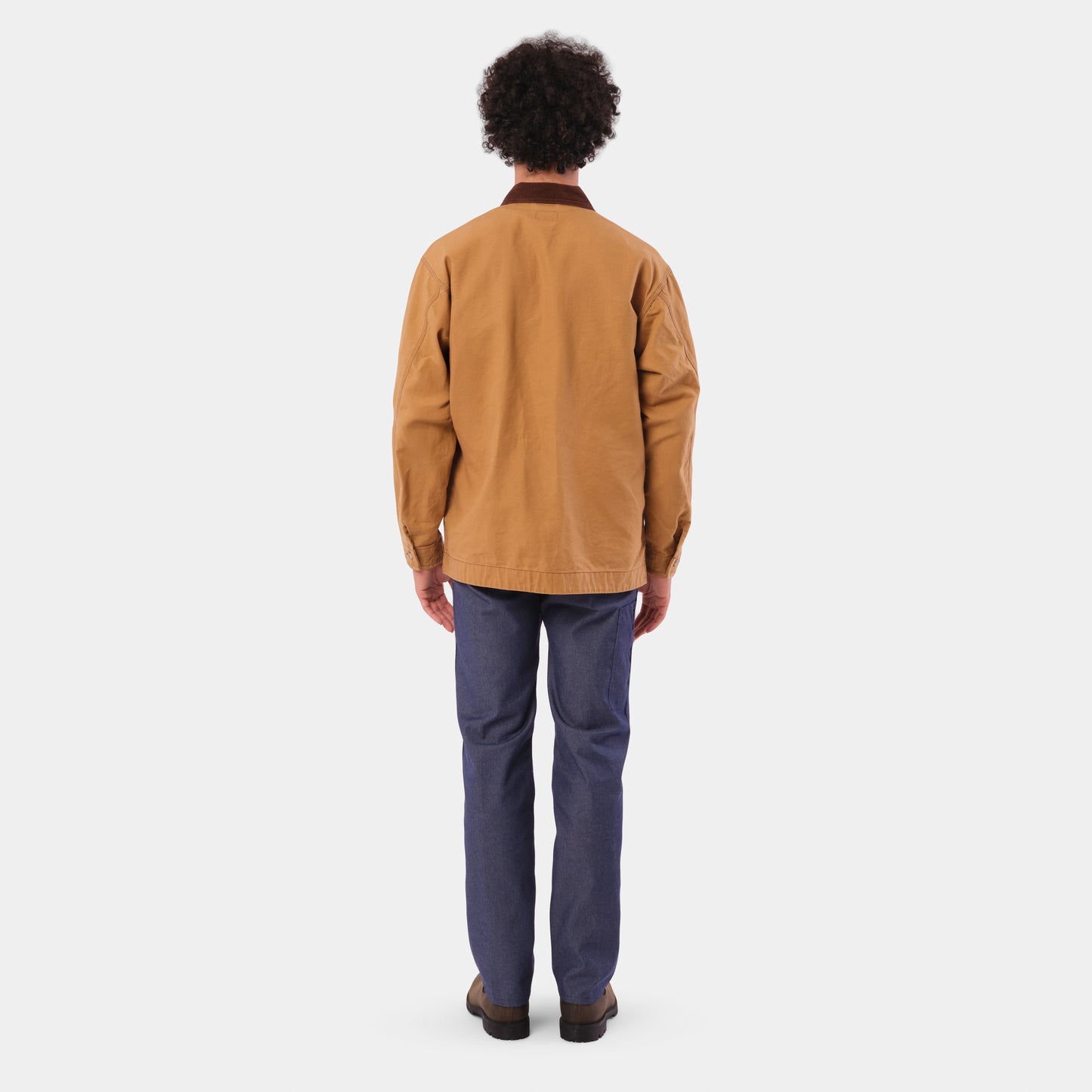 Waxed Cotton Canvas Barn Jacket in Hay