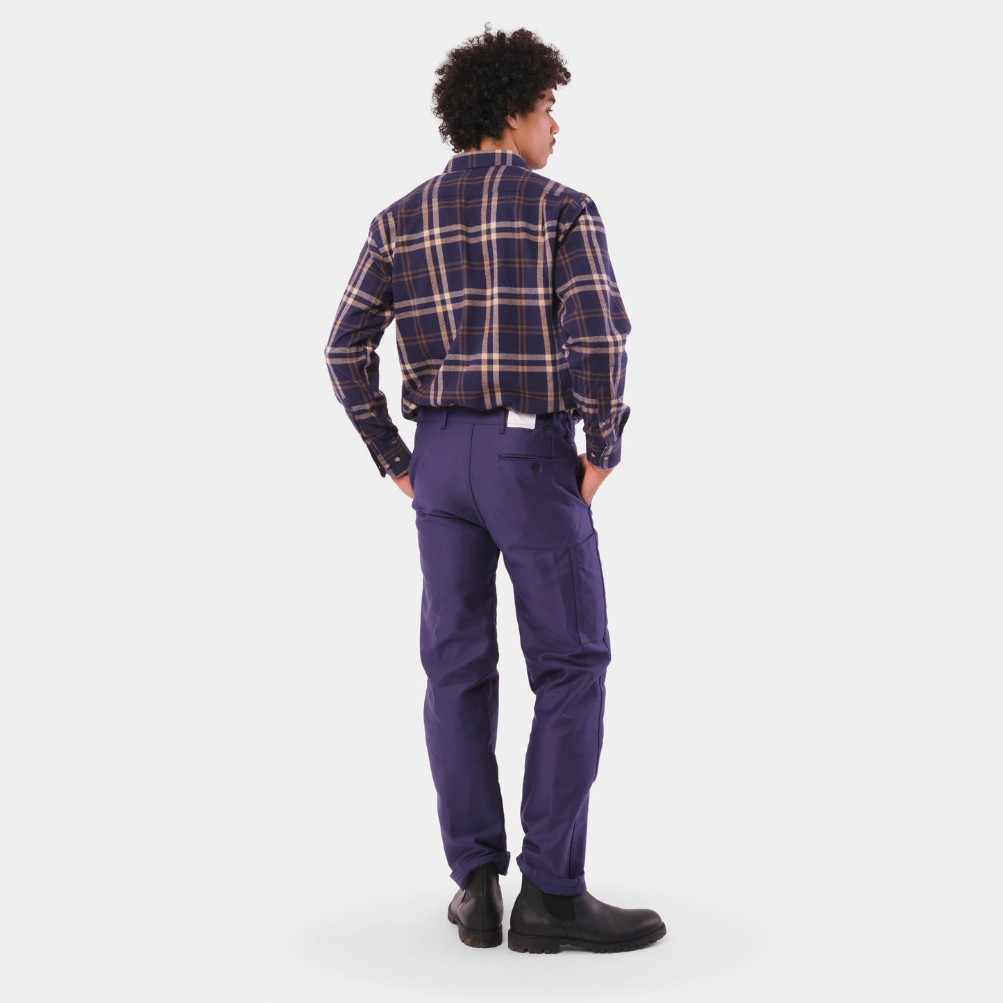 Le Laboureur French Moleskin Work Pant in Navy