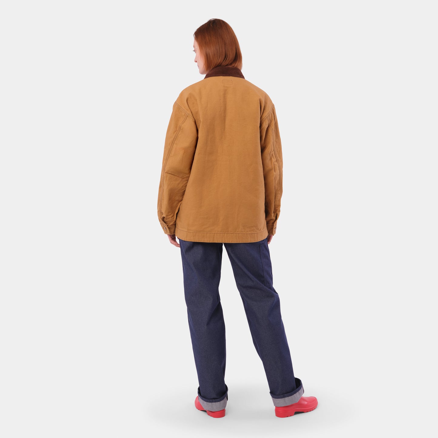 Waxed Cotton Canvas Barn Jacket in Hay