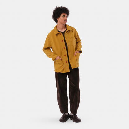 Le Laboureur French Wool Field Coat in Saffron
