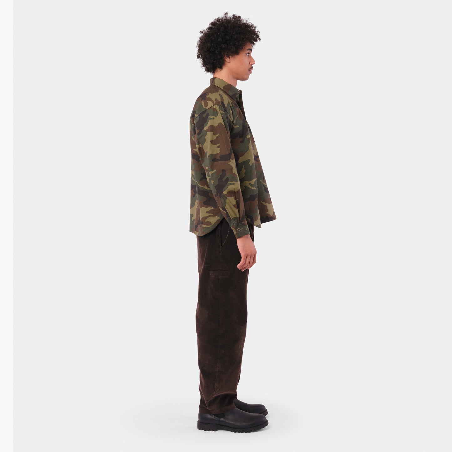Japanese Cotton Twill Gardening Smock No. 2 in Classic Camo
